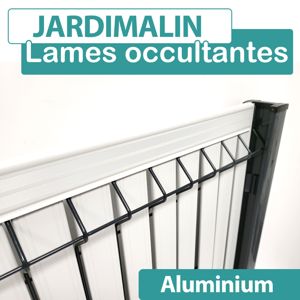 Lames occultation grillage rigide Aluminium - Largeur 2m - JARDIMALIN