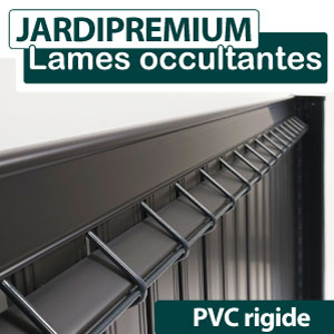 Lames occultation PVC rigides - Largeur 2.5m - JARDIPREMIUM