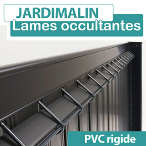 Lames occultation PVC rigides - Largeur 2m - JARDIMALIN